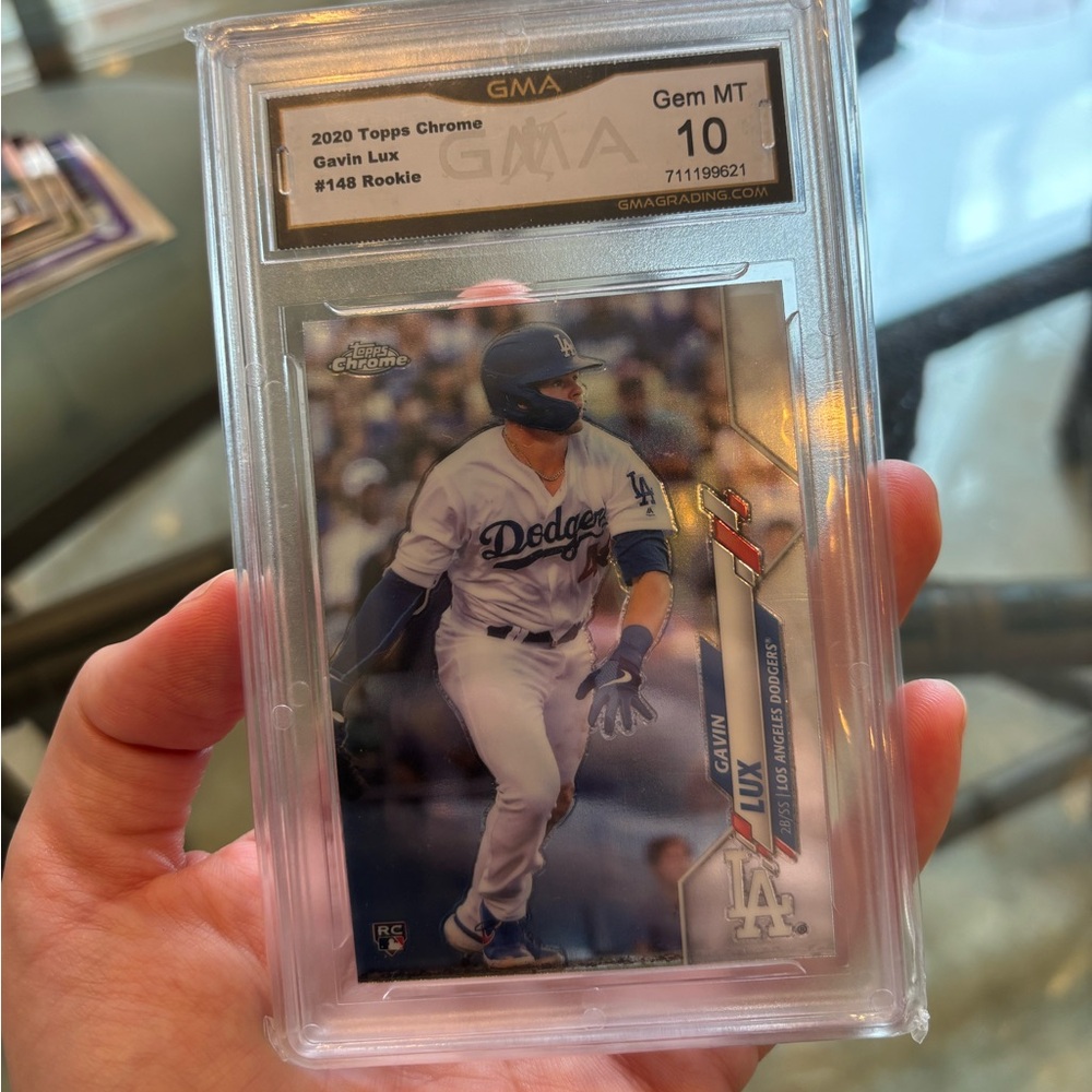 Gem Mint 10 Gavin Lux tops chrome rookie card